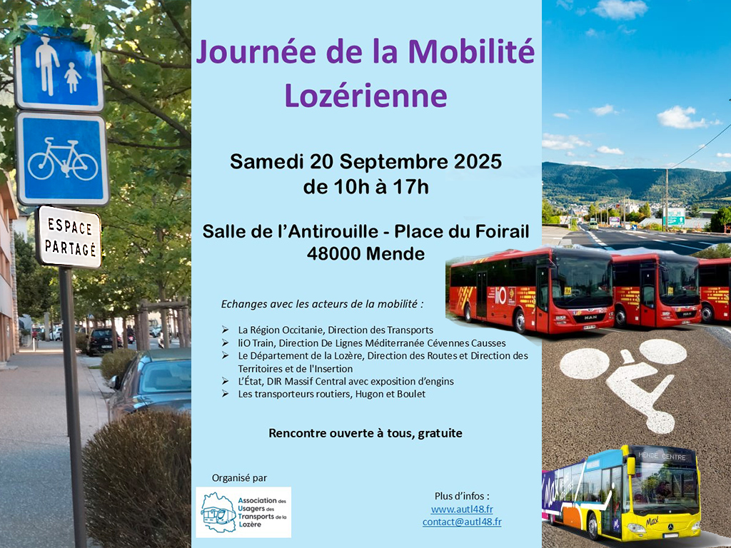 Image d'illustration de LA JOURNÉE DE LA MOBILITÉ LOZÉRIENNE