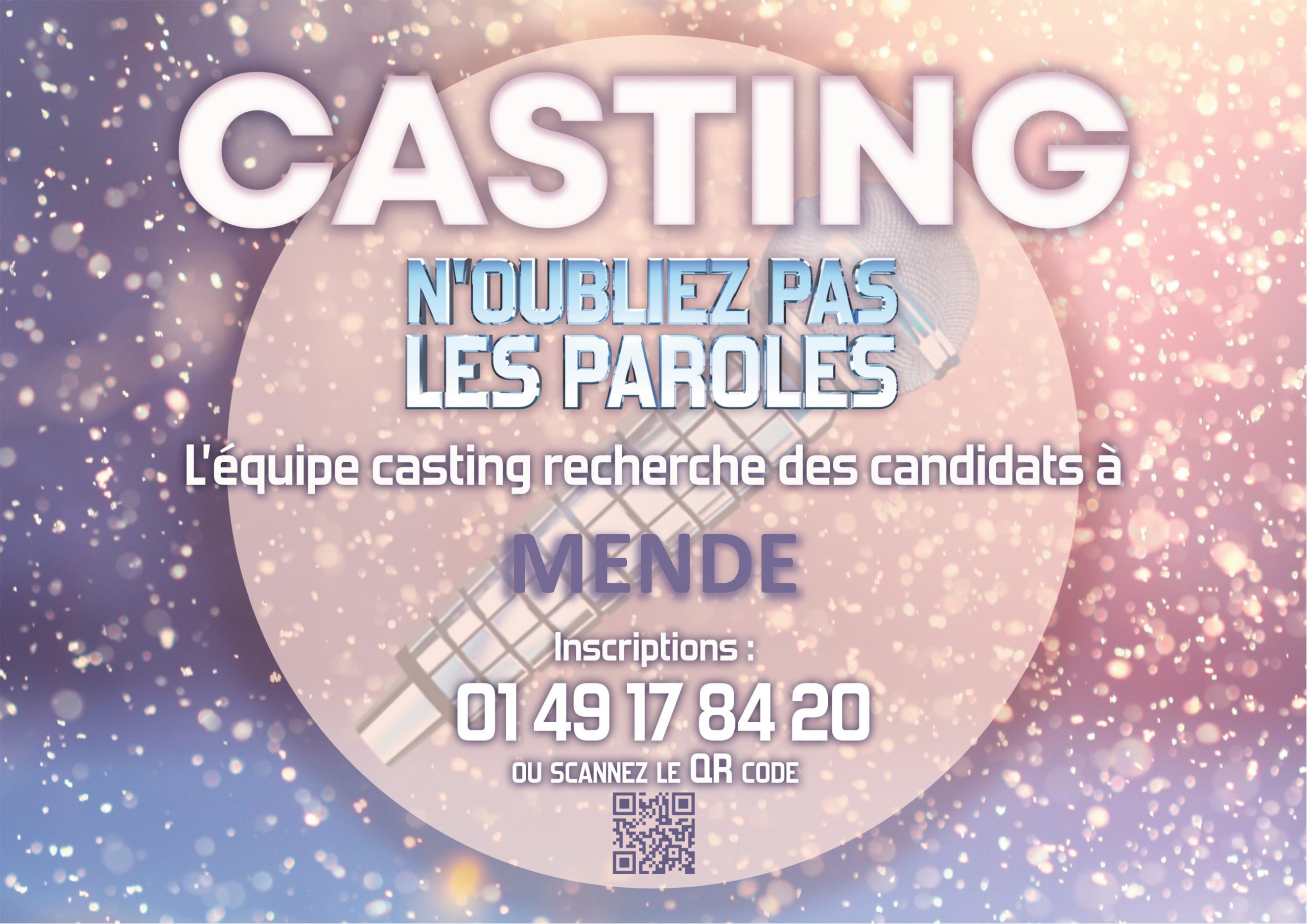 Casting Noubliez Pas Les Paroles à Mende Ville De Mende 3336