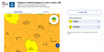 Image d'illustration de Vigilance jaune canicule et orages