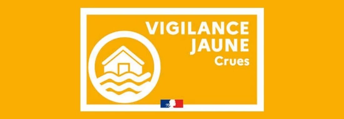 Image d'illustration de la page Vigilance Jaune « risque de crue génératrice de débordements »