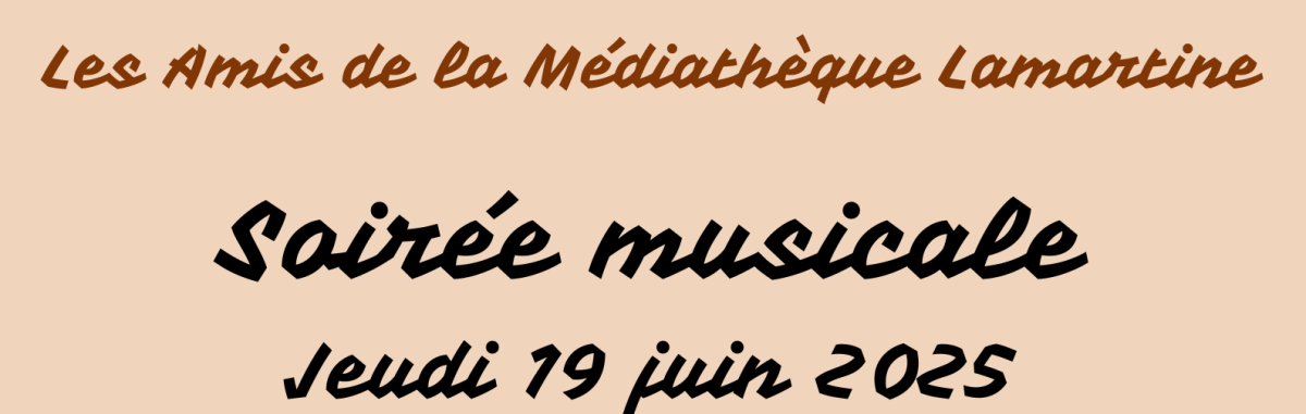 Image d'illustration de la page Médiathèque Lamartine : Soirée musicale