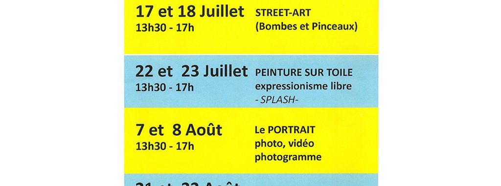 Image d'illustration de la page ATELIER DE PEINTURE SUR TOILE