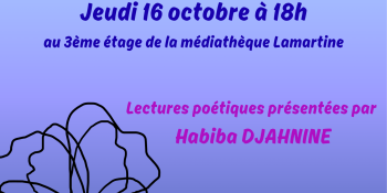 Image d'illustration de Médiathèque Lamartine : 5e édition des « Sources Poétiques »