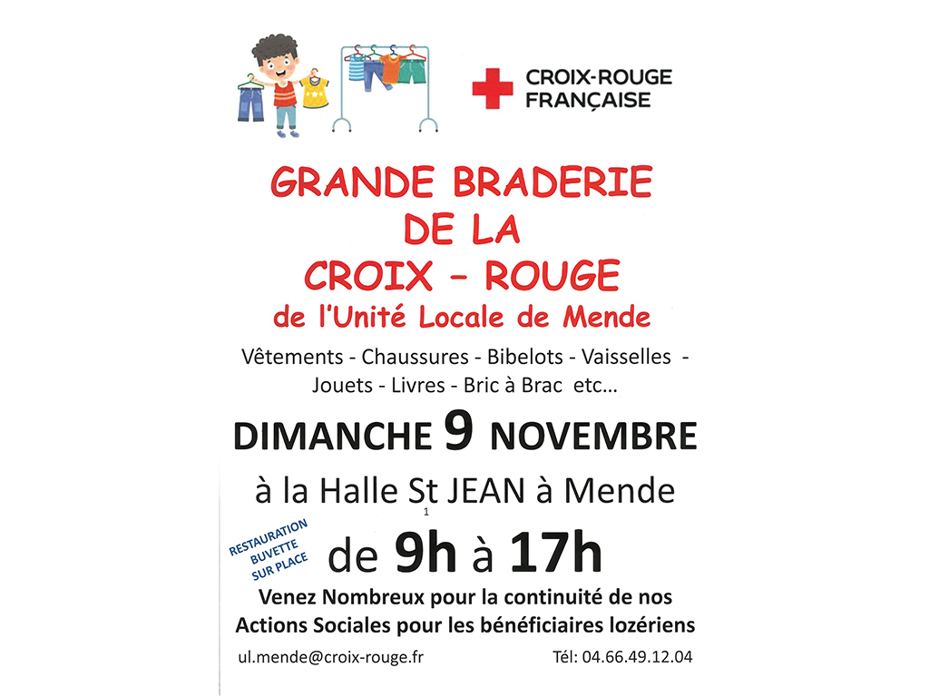 Image d'illustration de GRANDE BRADERIE DE LA CROIX-ROUGE