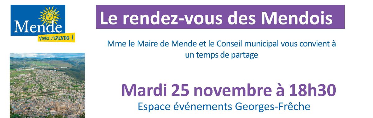 Image d'illustration de la page Le Rendez-vous des Mendois le mardi 25 novembre 2025 à l’Espace événements Georges-Frêche