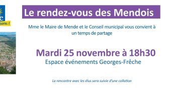 Image d'illustration de Le Rendez-vous des Mendois le mardi 25 novembre 2025 à l’Espace événements Georges-Frêche