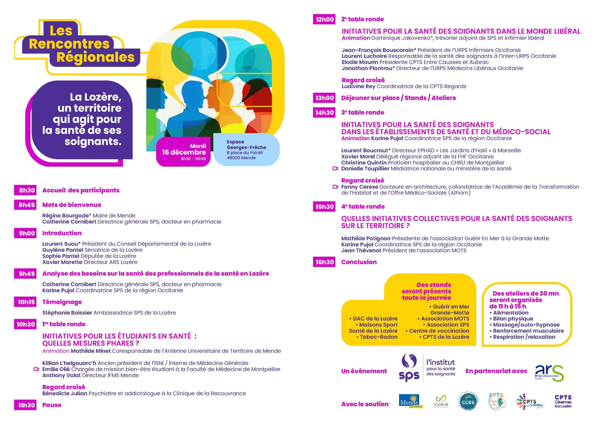 Image d'illustration de Les Rencontres Régionales : Santé des soignants en Lozère