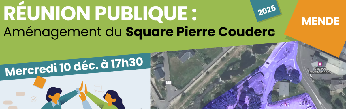 Image d'illustration de la page Réunion publique sur l’aménagement du square Pierre Couderc