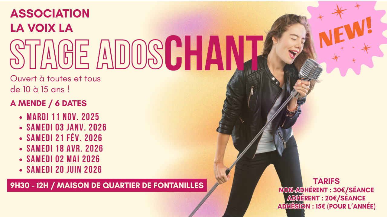 Image d'illustration de STAGE ADOS CHANT