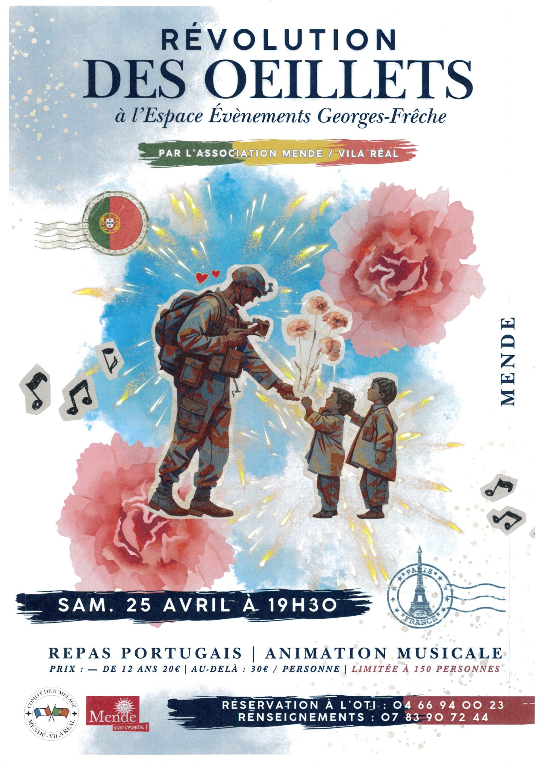 Image d'illustration de RÉVOLUTION DES OEILLETS – SOIREE PORTUGAISE
